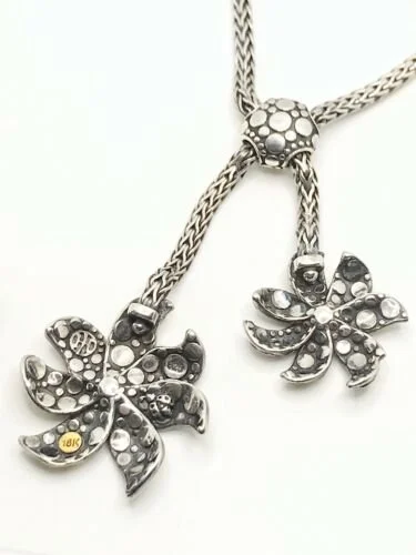 【Hei】lilies pendant necklace★送料・関税込★2色 2 Layer Necklace with Charm | Bauble Sky